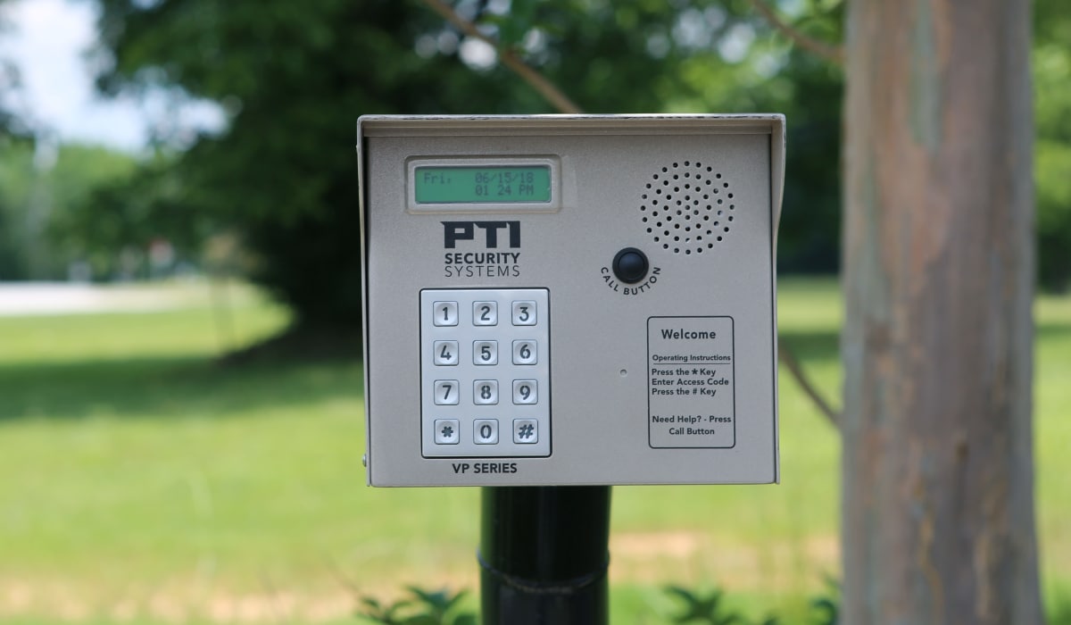 Keypad at StoreSmart Self-Storage in Loganville, Georgia