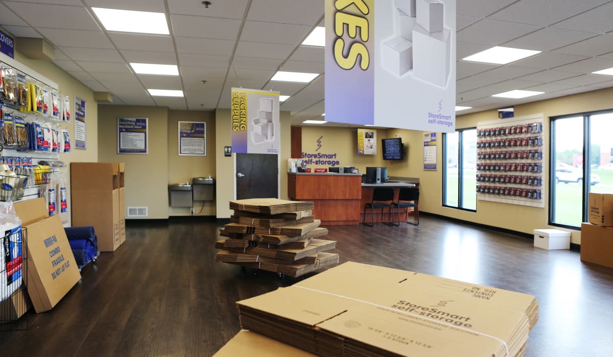 Moving and packing supplies at StoreSmart Self-Storage in Loganville, Georgia