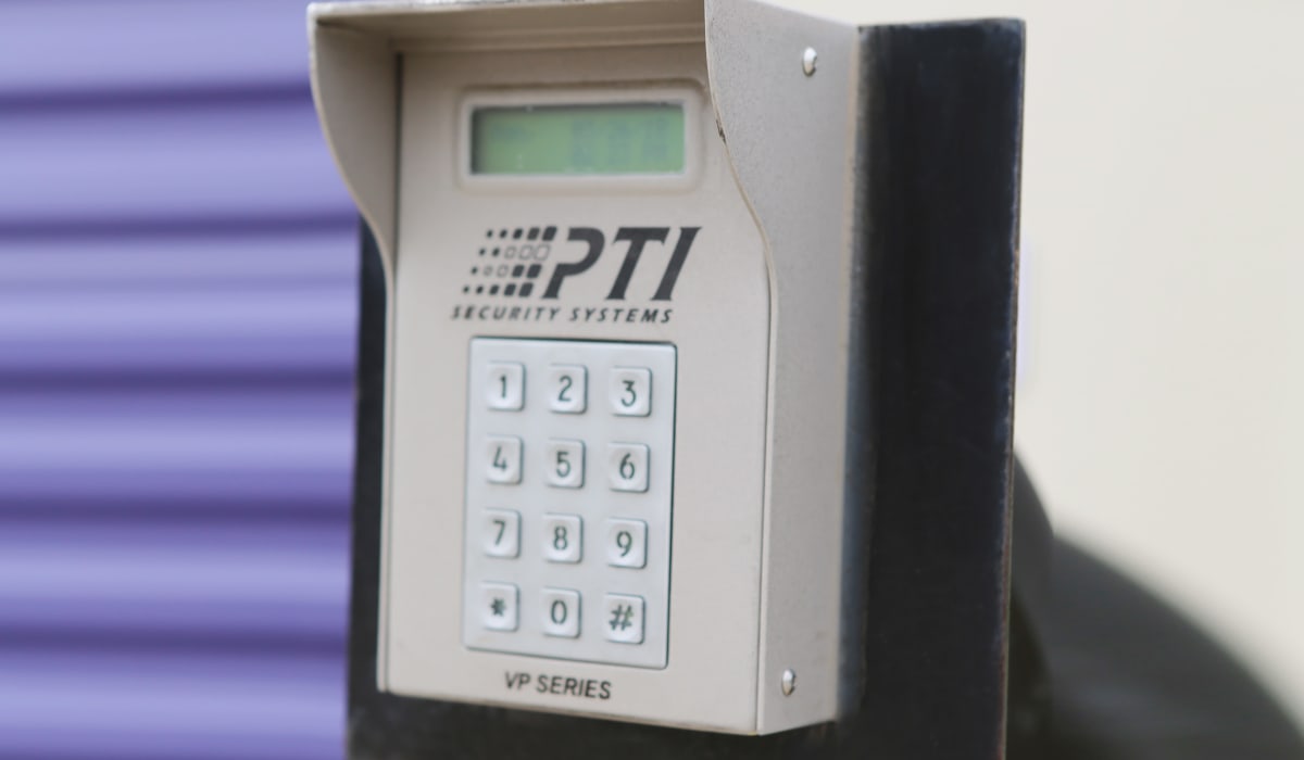 Keypad at StoreSmart Self-Storage in Warner Robins, Georgia