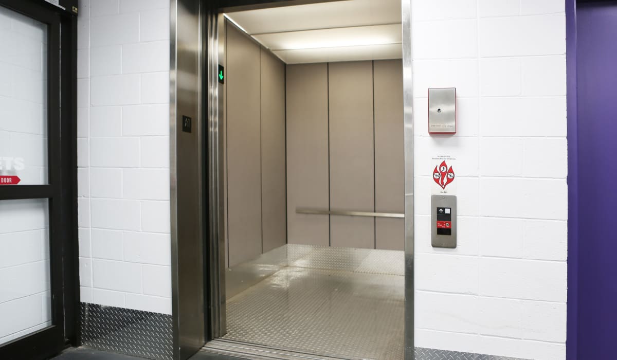 Elevator access at StoreSmart Self-Storage in Warner Robins, Georgia