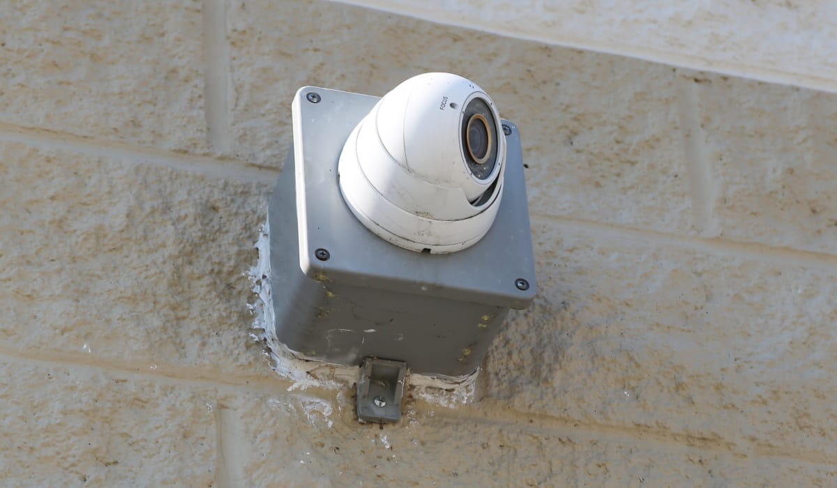 Security camera at StoreSmart Self-Storage in Spring Lake, North Carolina