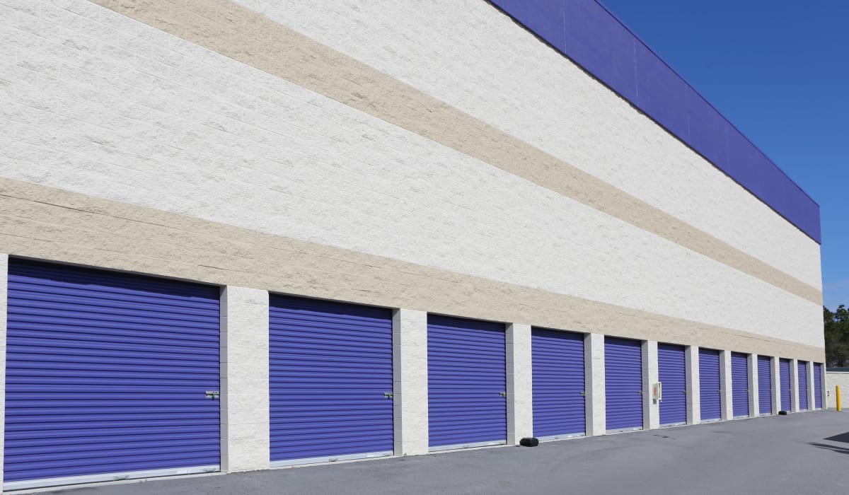 Drive-up units at StoreSmart Self-Storage in Spring Lake, North Carolina