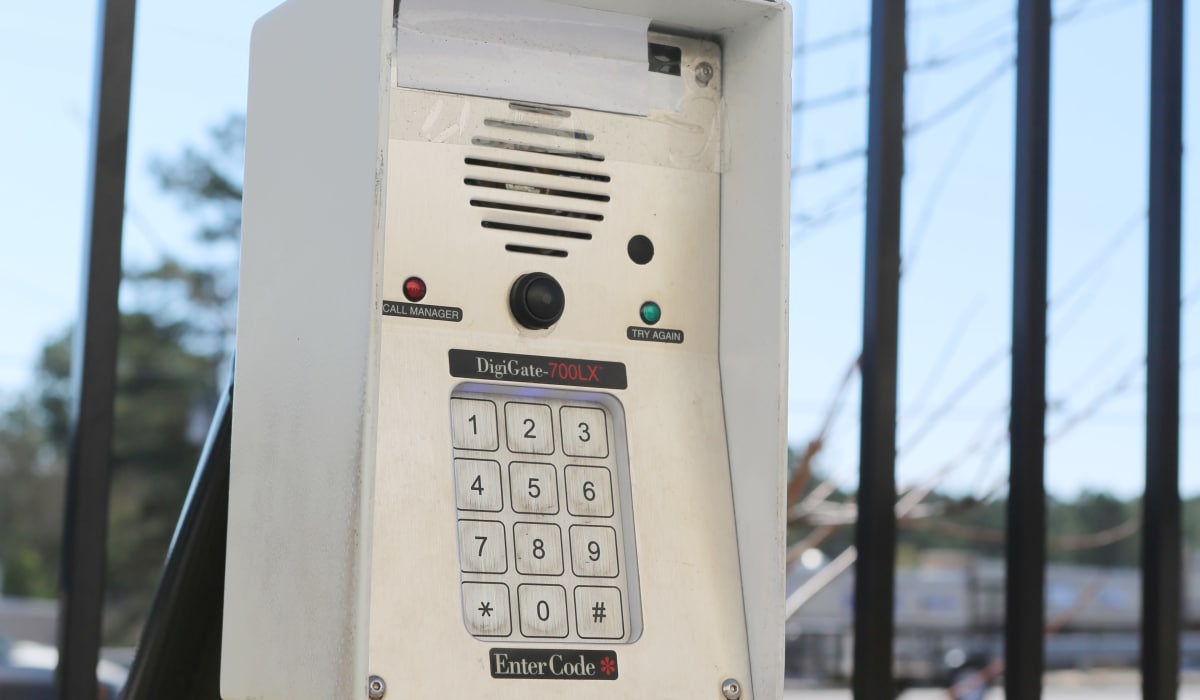 Keypad at StoreSmart Self-Storage in Spring Lake, North Carolina