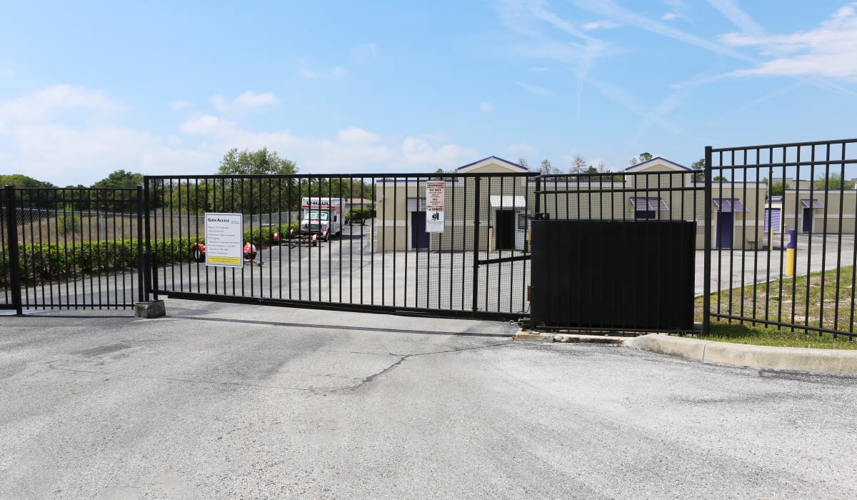 Gate at StoreSmart Self-Storage in Spring Hill, Florida