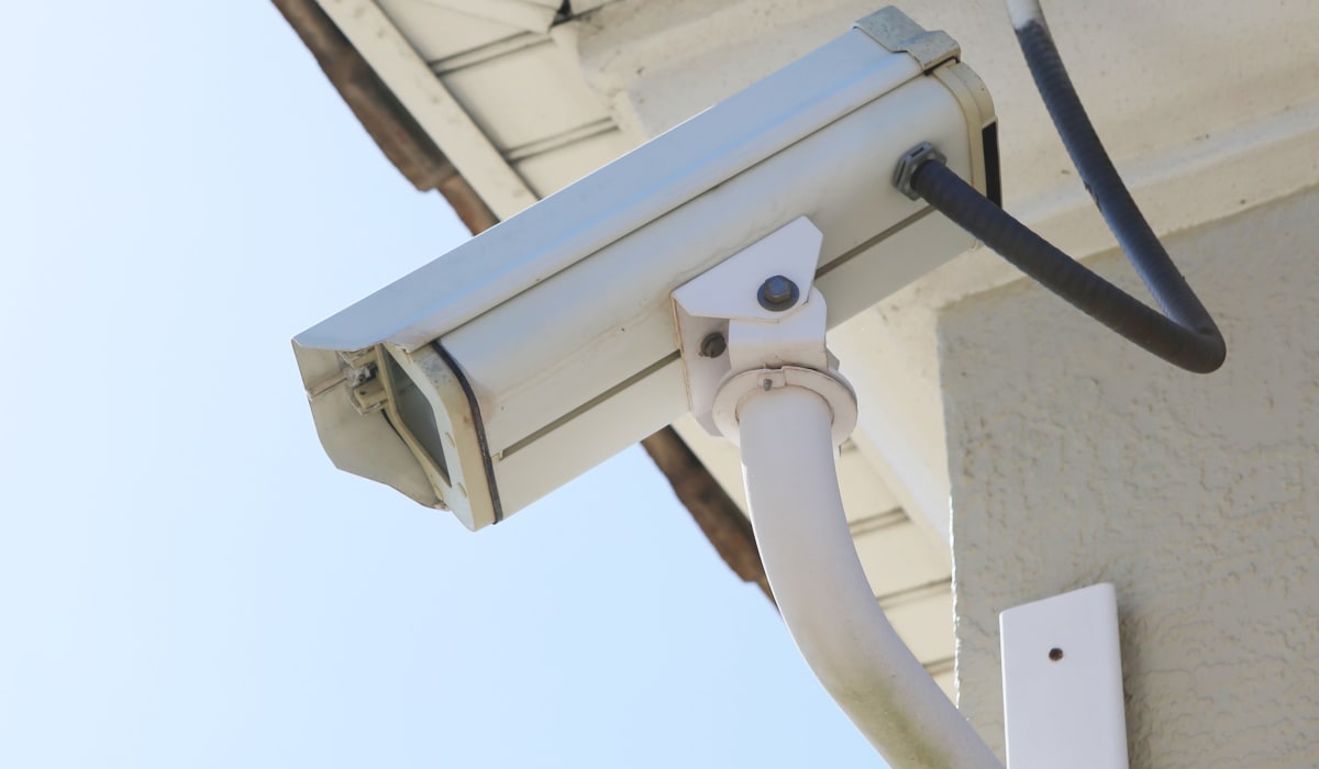 Security camera at StoreSmart Self-Storage in Rockledge, Florida