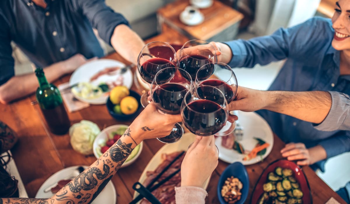 Residents toasting the good life at The Wayland in St Petersburg, Florida