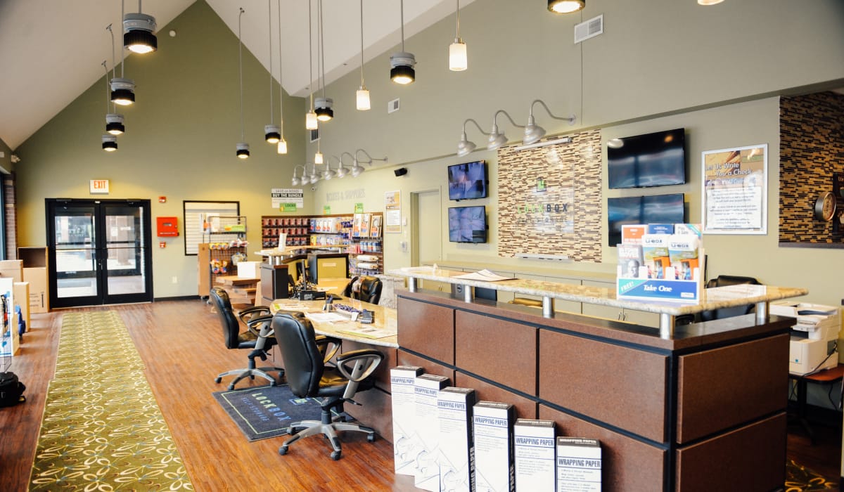 Front desk at LockBox Self Storage in Winston-Salem, North Carolina