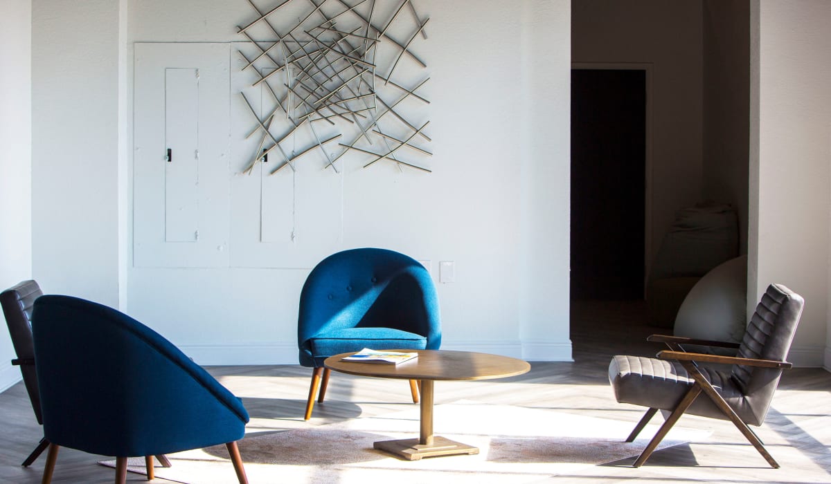 Sitting area at The Wayland in St Petersburg, Florida