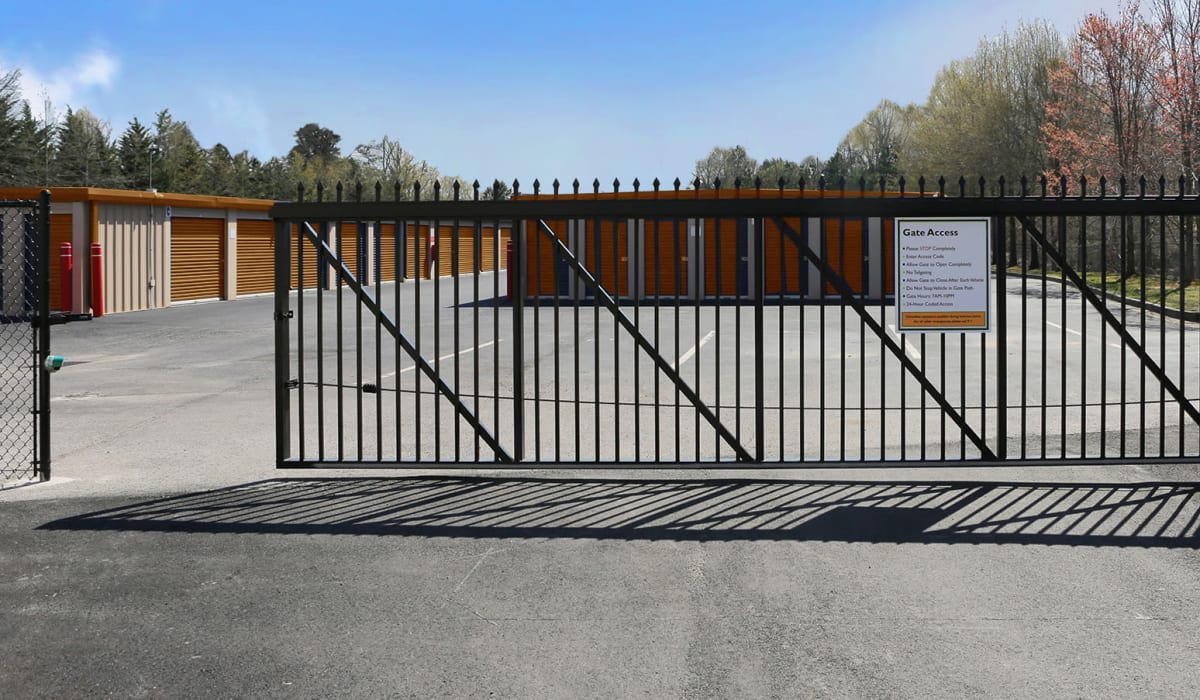 Security gate at Friendly Self Storage in Gypsum, Colorado