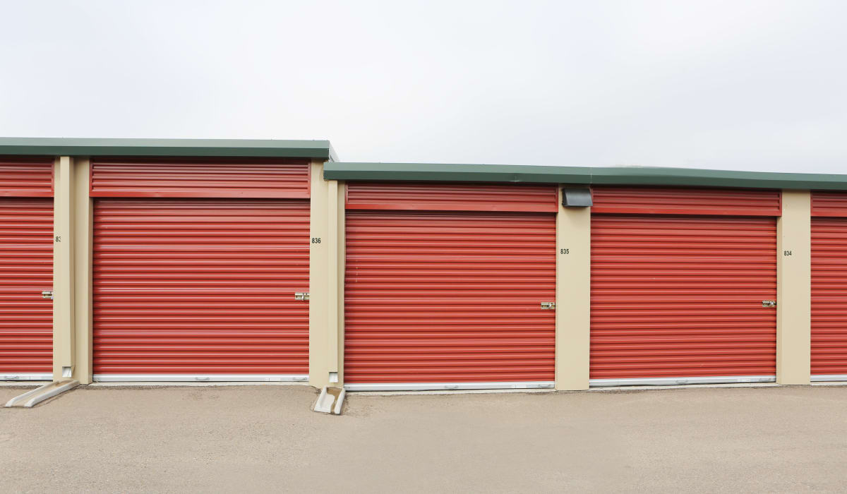 Exterior units at Clover Basin Self-Storage in Longmont, Colorado