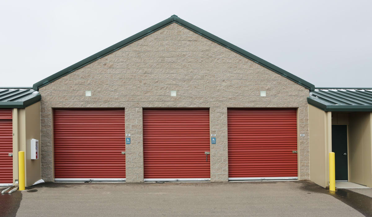 Exterior units at Clover Basin Self-Storage in Longmont, Colorado