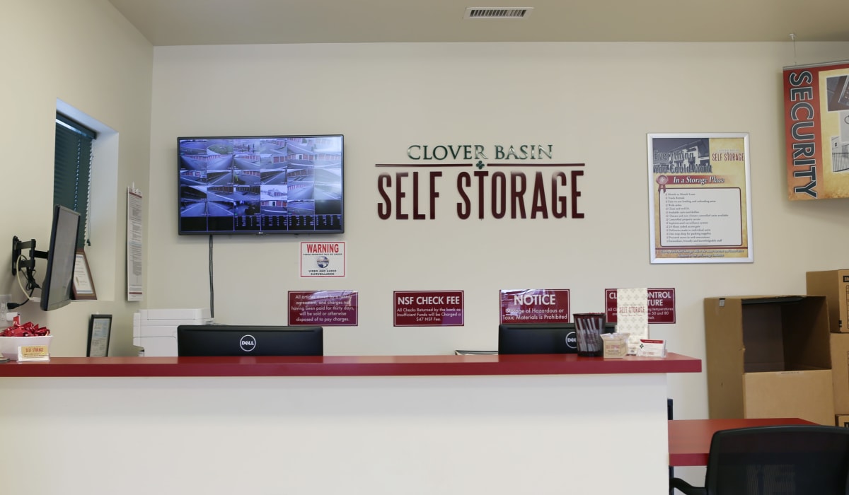 Leasing office at Clover Basin Self-Storage in Longmont, Colorado