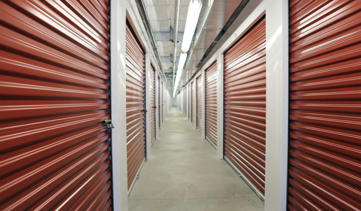 Interior units at Clover Basin Self-Storage in Longmont, Colorado
