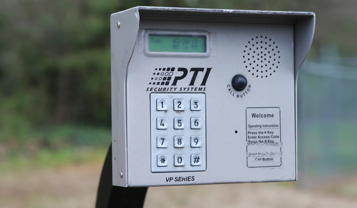 Keypad at Midgard Self Storage in Greenwood, South Carolina