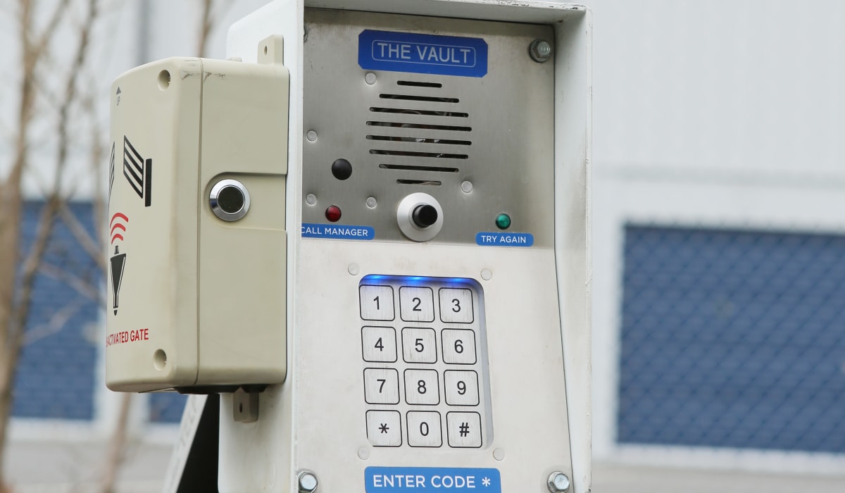 Keypad at Midgard Self Storage in Lake Wylie, South Carolina