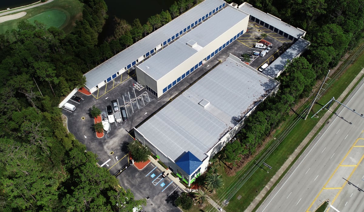 aerial view at Midgard Self Storage in Bradenton, FL