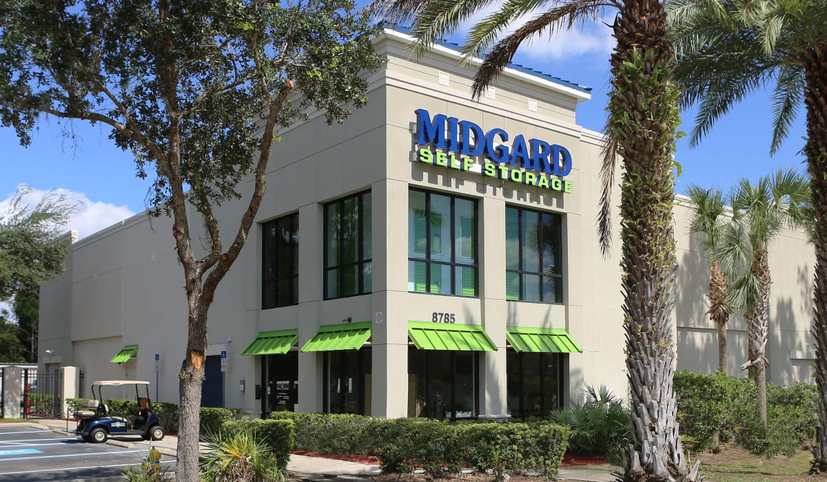 Exterior view at Midgard Self Storage in Bradenton, FL
