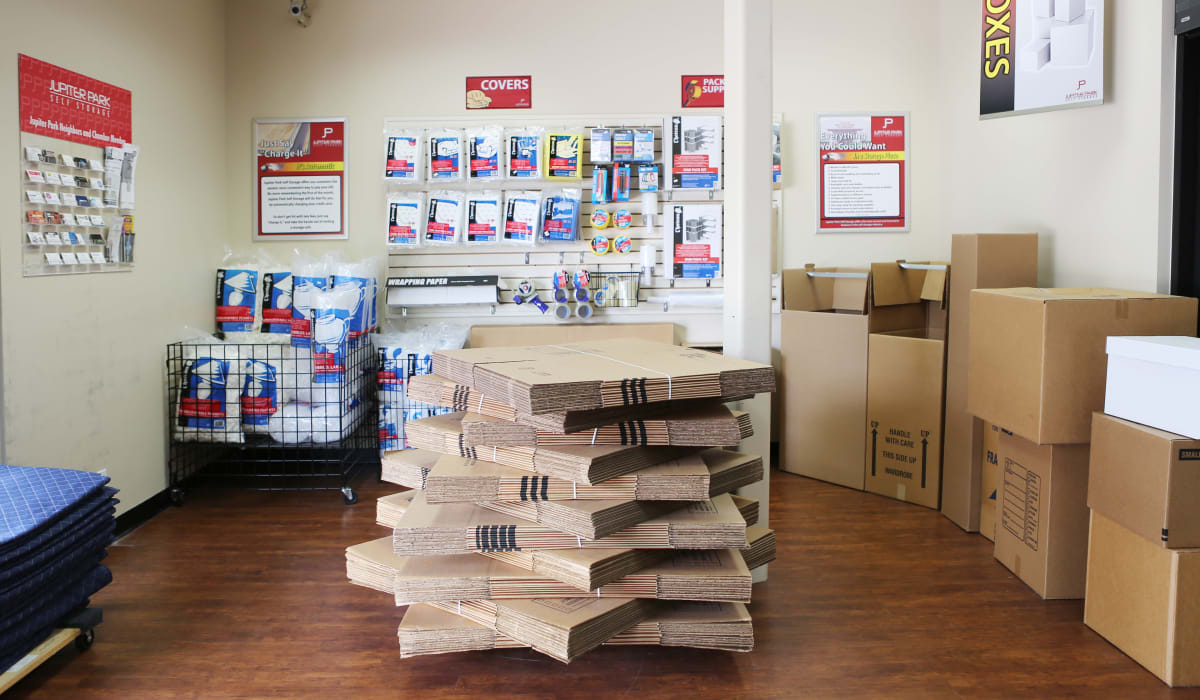 Packing supplies at Jupiter Park Self Storage in Jupiter, FL