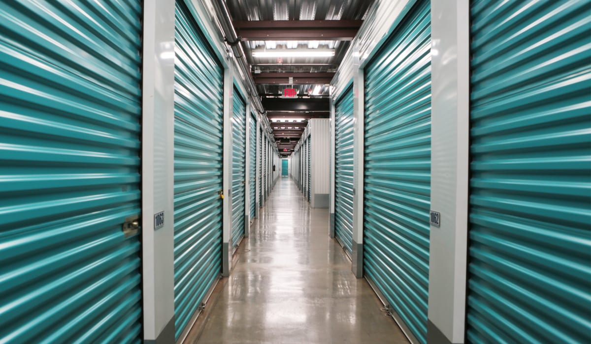 Interior units at Midgard Self Storage in Lutz, FL