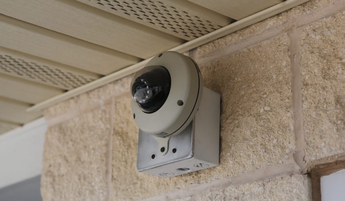Security cameras at Midgard Self Storage in Lutz, FL