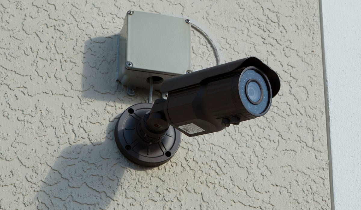 Security camera at Midgard Self Storage in Naples, FL