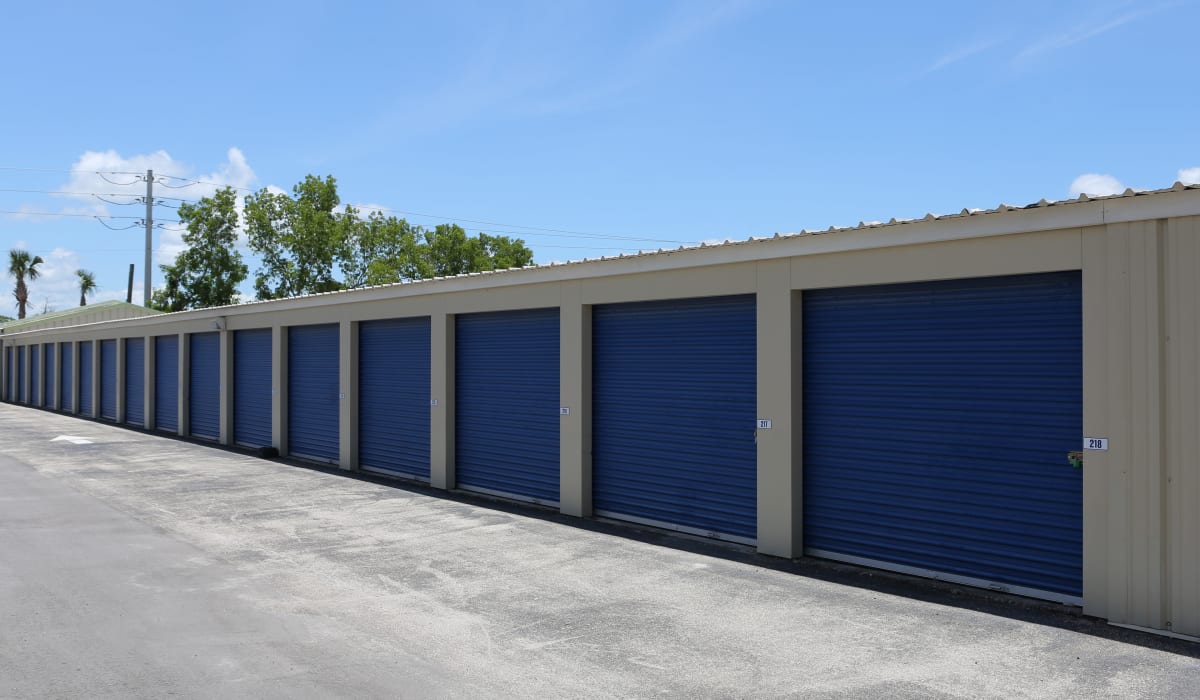 External storage units at Midgard Self Storage in Naples, FL