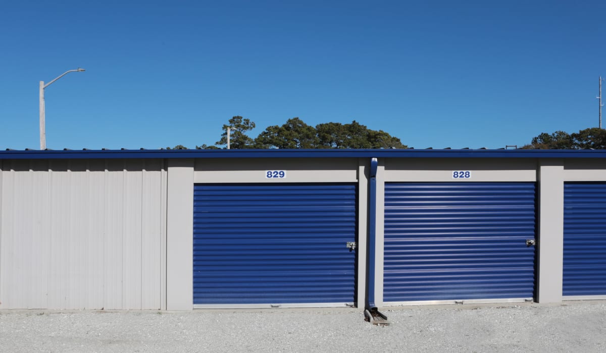 Drive up units at Midgard Self Storage in Murrells Inlet, SC