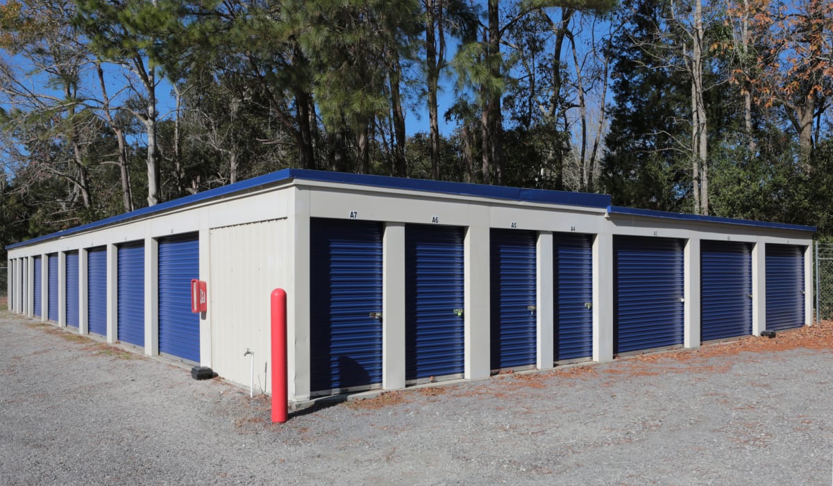 Drive up units at Midgard Self Storage in Murrells Inlet, SC