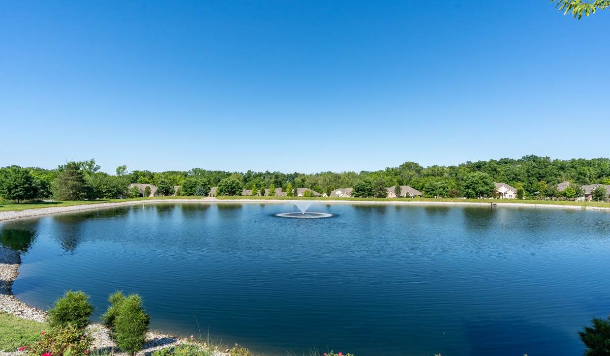 Beautiful lake at Latitude at Deerfield Crossing in Mason, Ohio