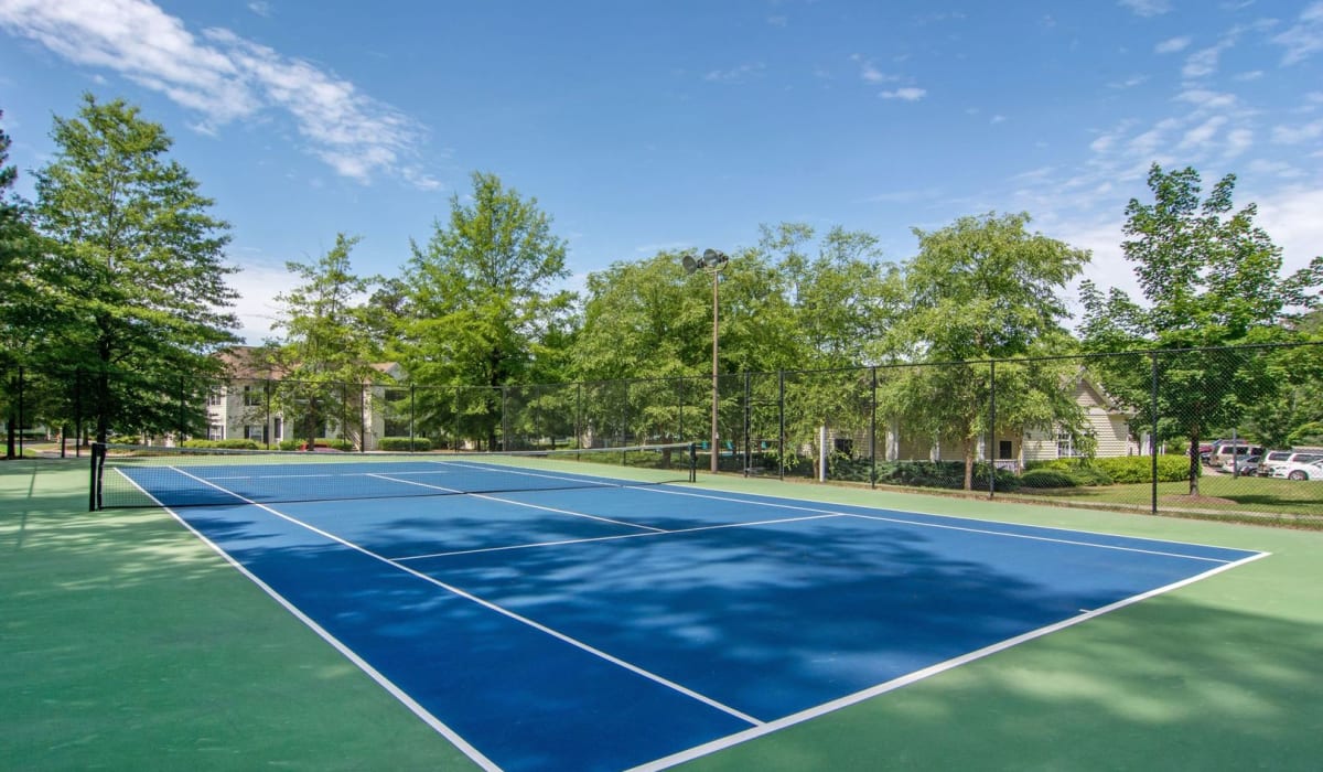 Tennis court at Evergreen Commons in Union City, Georgia