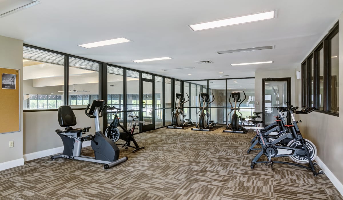 Newly added cardio equipment at Goldelm at Metropolitan in Knoxville, Tennessee