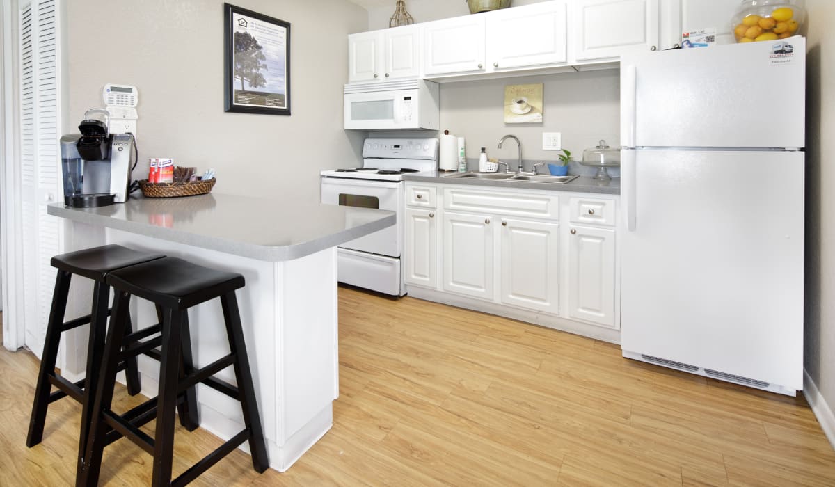 Modern kitchen at Windward Apartments in Orlando, Florida