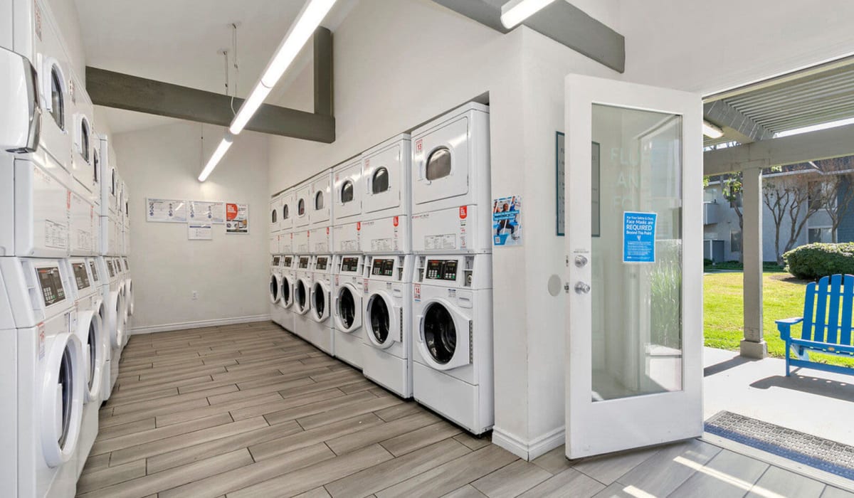 Onsite laundry facilities at Twelve31 in West Covina, California