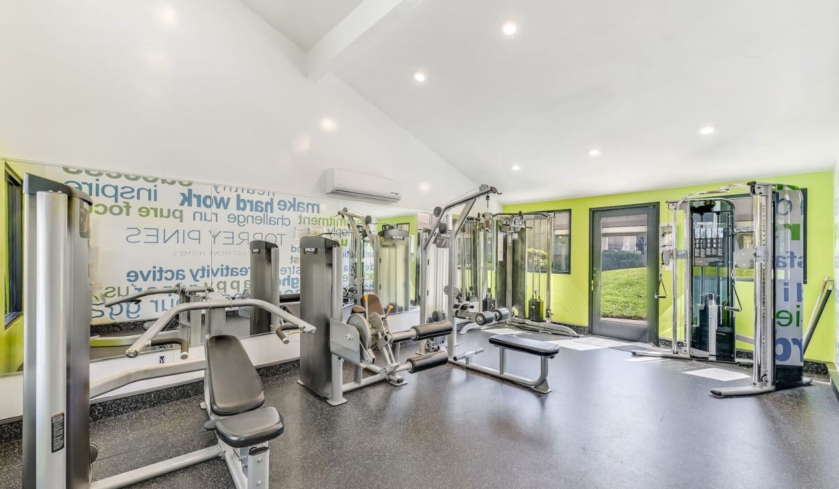 Fitness Center amenities at Torrey Pines Apartment Homes in West Covina, California