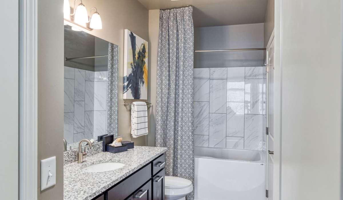 Bathroom at Apex on Quality Hill in Kansas City, MO
