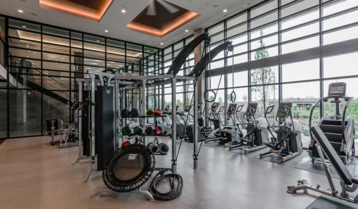 Gym with cardio equipment The Shay in Nashville, Tennessee