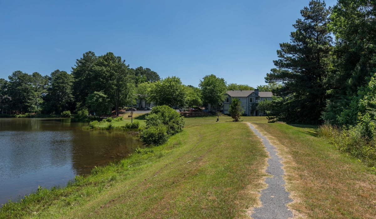 Walking path at Reserve at Garden Lake in Riverdale, Georgia