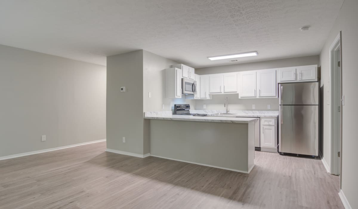 View of kitchen at Reserve at Garden Lake in Riverdale, Georgia