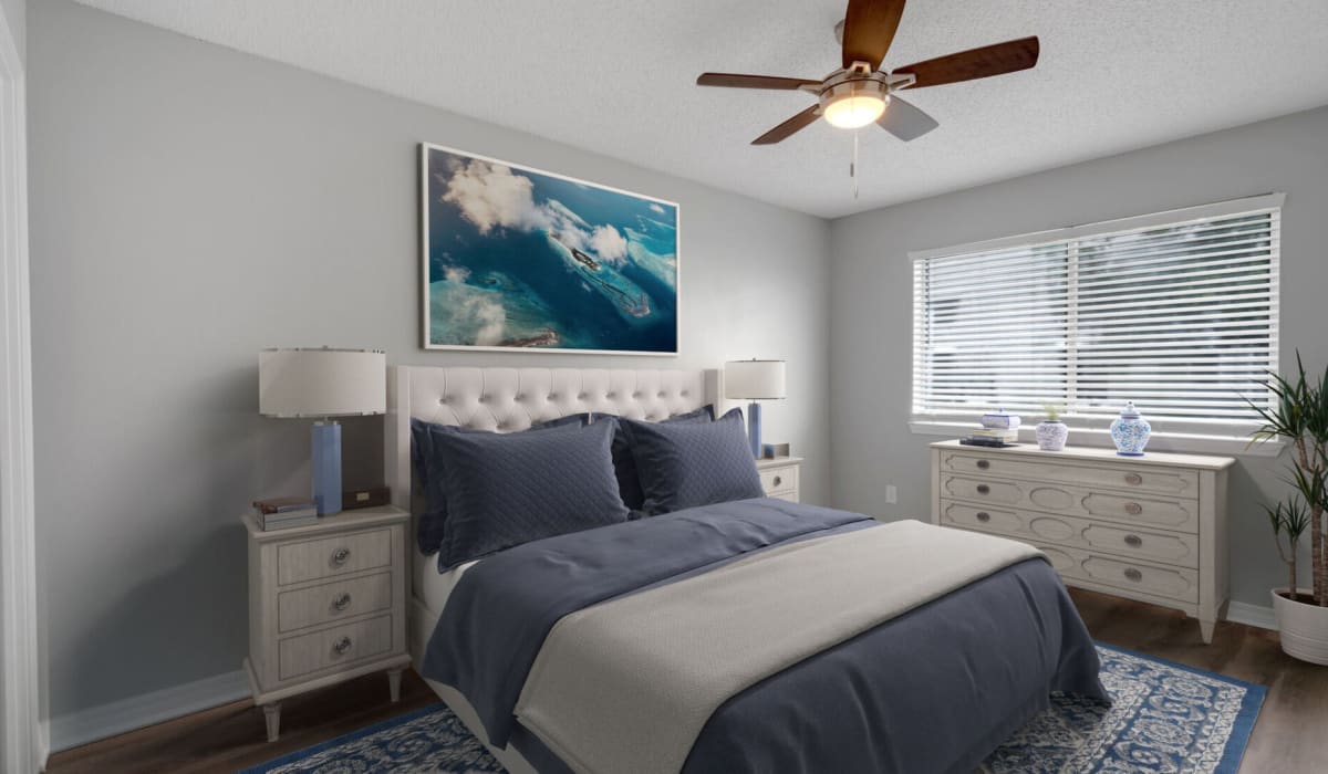 Master bedroom at Emerald Shores in Mary Esther, Florida