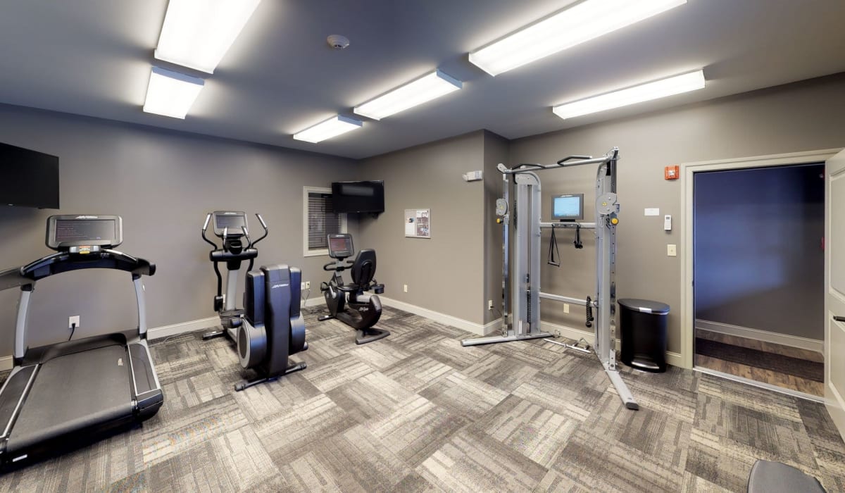 Fitness center at Fireside Apartments in Williamsville, New York