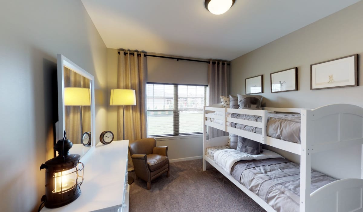 Second bedroom at Fireside Apartments in Williamsville, New York