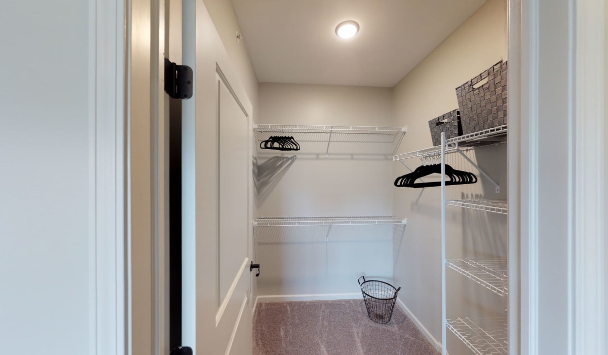 Walk-in closet at Fireside Apartments in Williamsville, New York