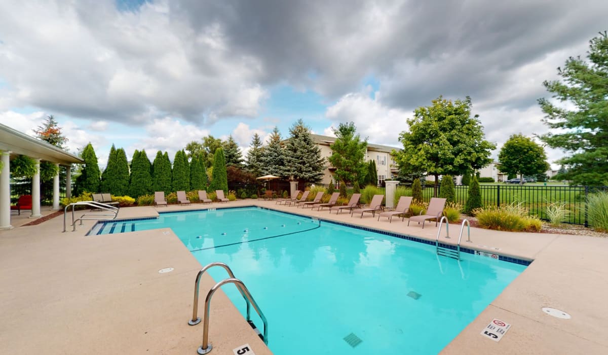 Swimming pool with  at Park Lane Apartments in Depew, New York