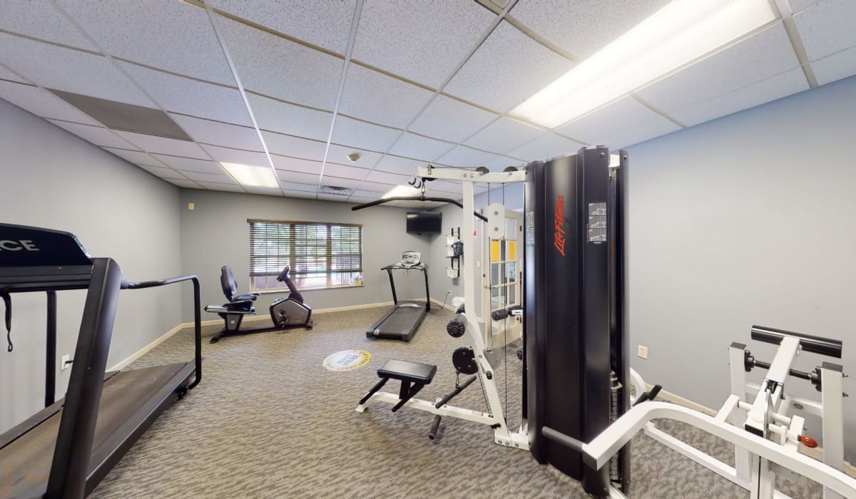 Fitness center at Park Lane Apartments in Depew, New York