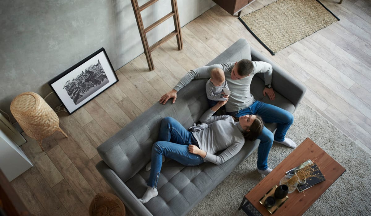 Residents relaxing at Presidential Apartments in Rocky River, Ohio