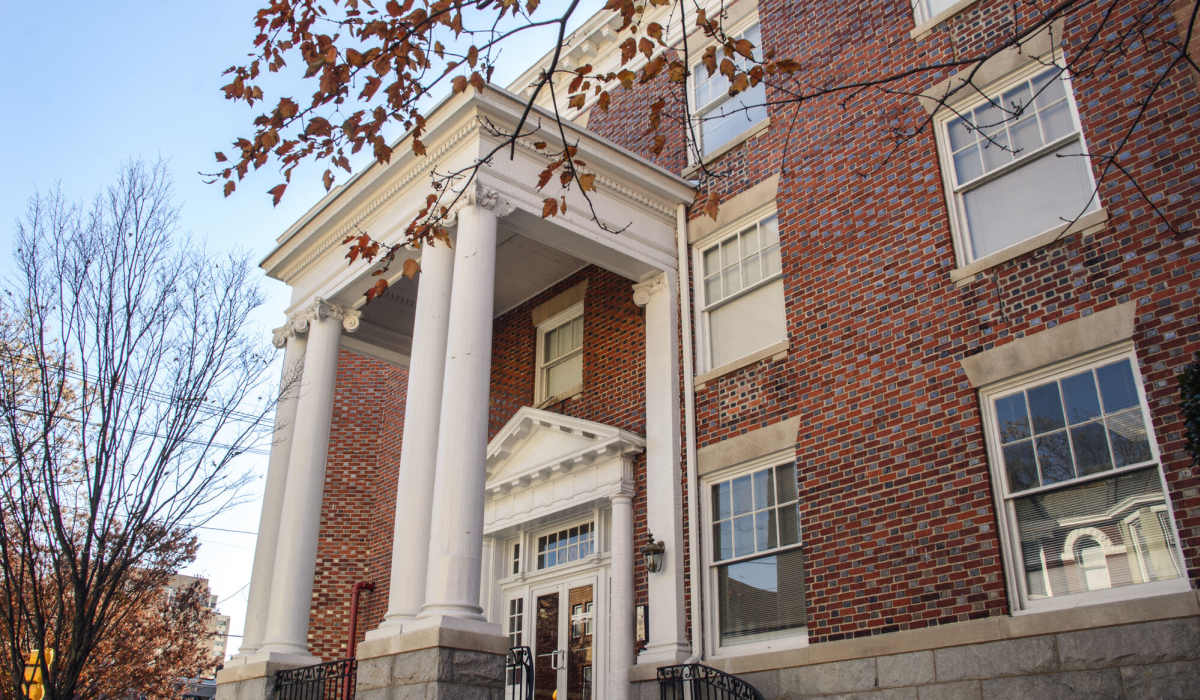 Entrance of the apartment at Grace and Monroe Apartments in Richmond, Virginia