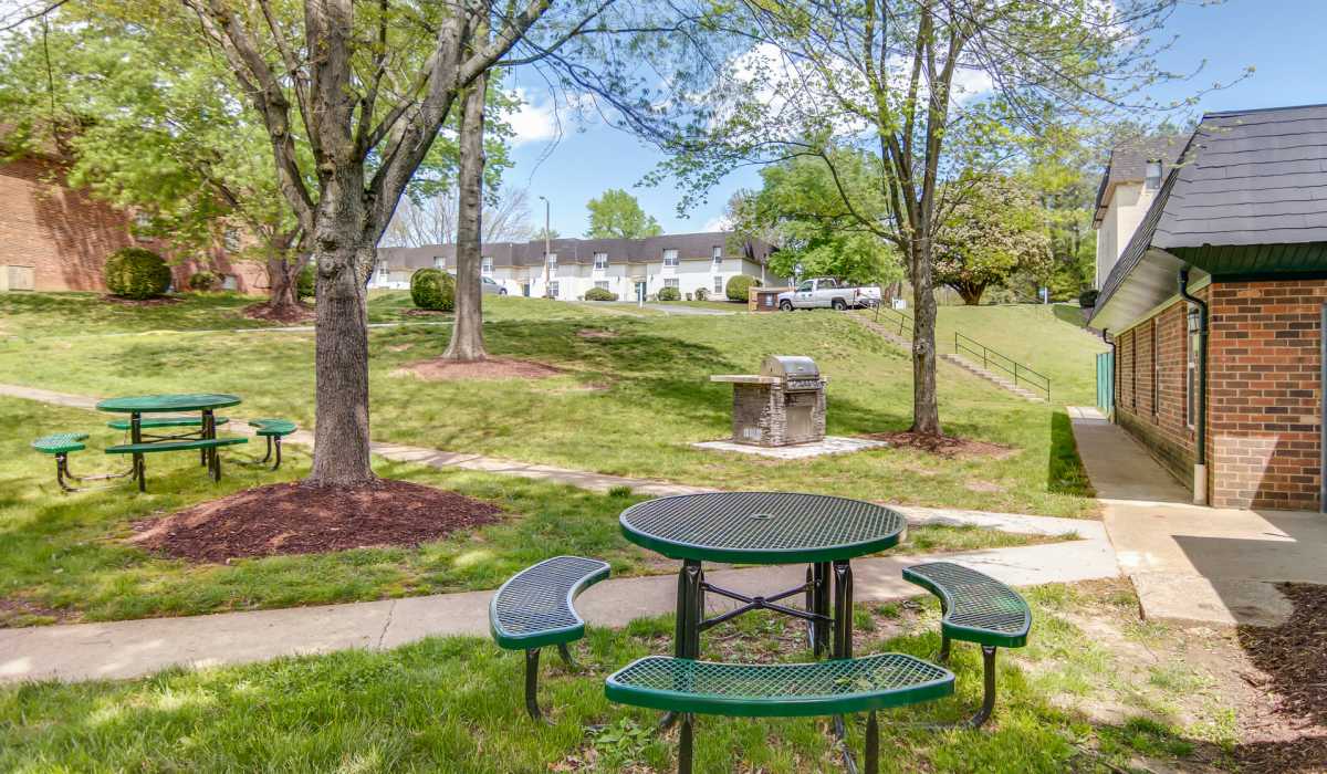 picnic table at Willow Oaks Apartments in Richmond, Virginia