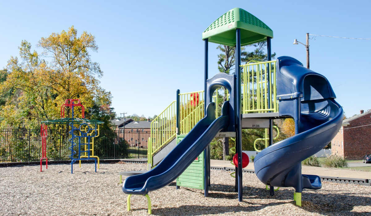 playground with slide at Landmark at Tuckahoe in Henrico, Virginia
