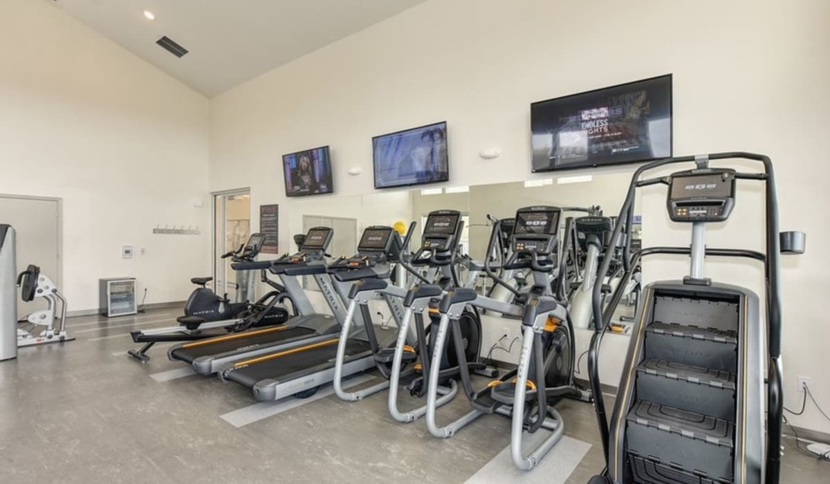 Exercise machines at The Pique in Folsom, California