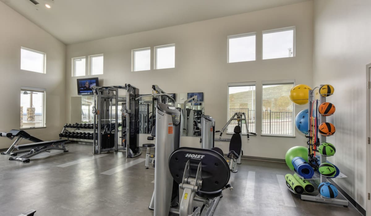 Fitness center at The Pique in Folsom, California